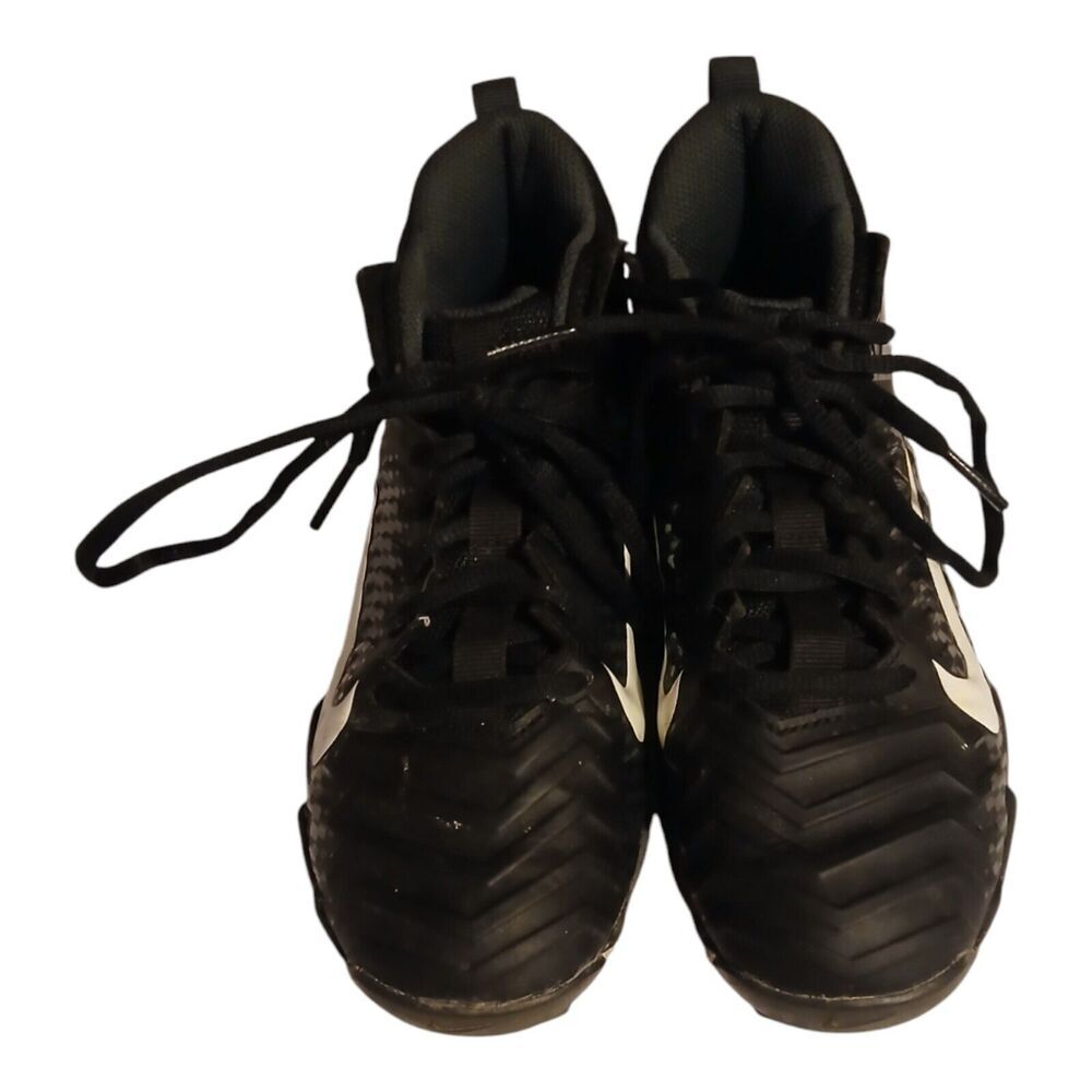 Nike Youth Alpha Menace Black Boys' Cleats Size 2Y